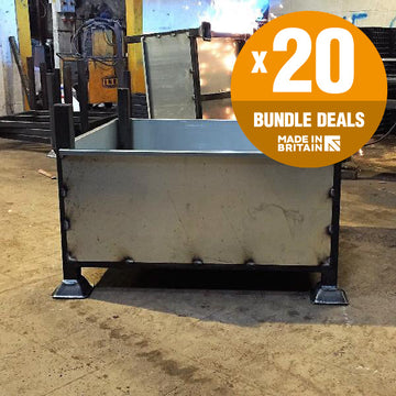 Shop for Metal Stillage Bins - 20 Unit Bundle Deal